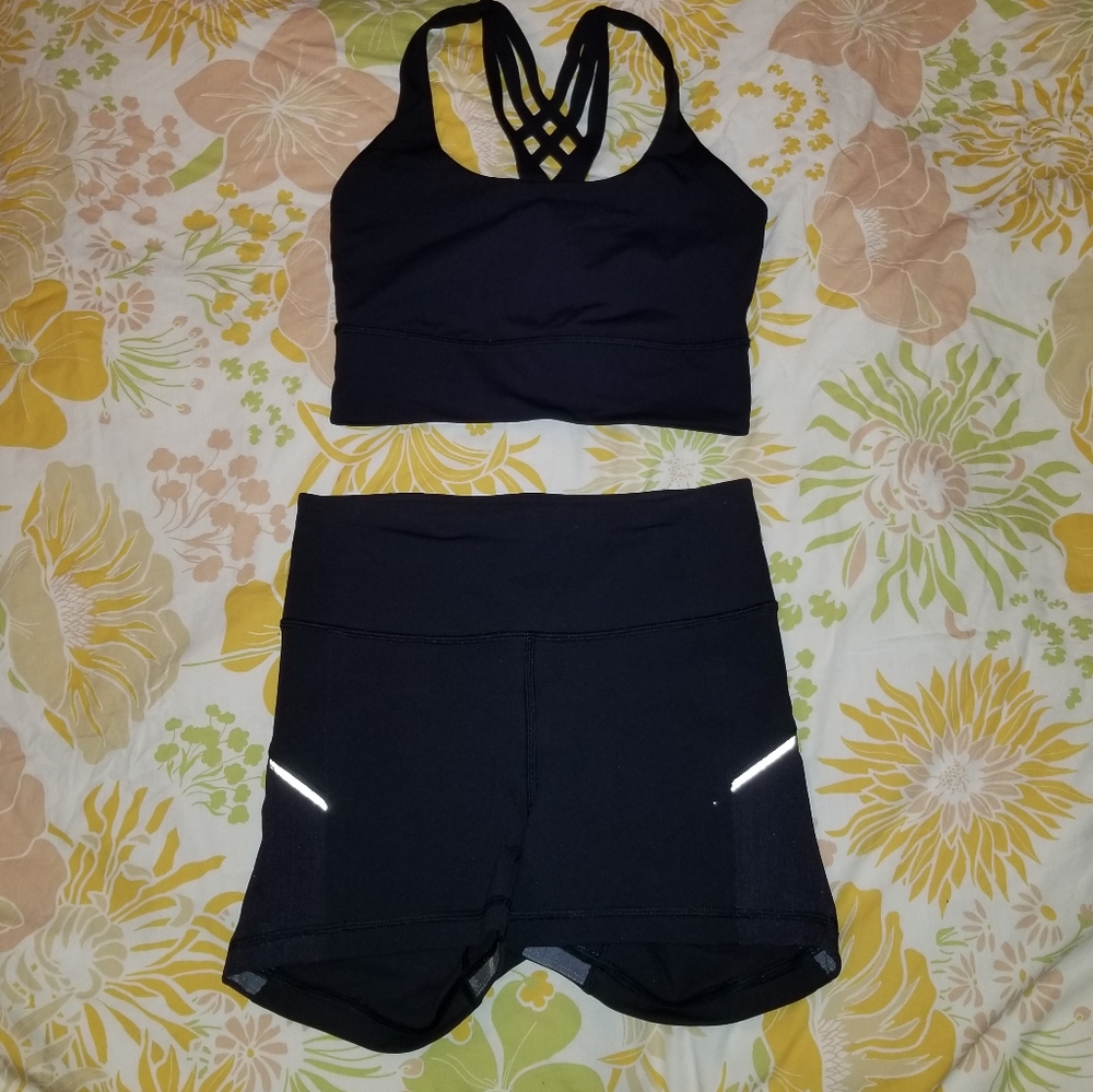 Lululemon Sports Bra and Shorts NWOT